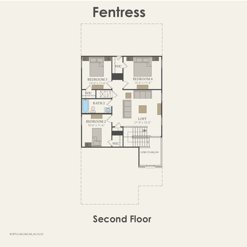 Second Floor 4 br / 2.5 ba
