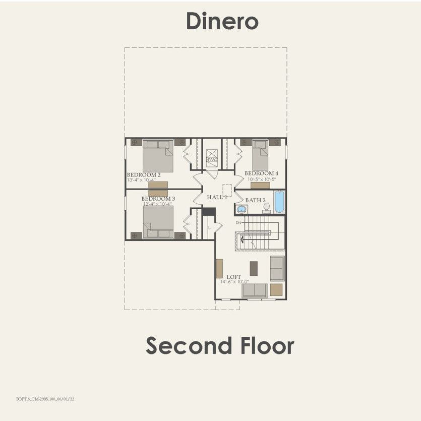 Second Floor 4 br / 2.5 ba