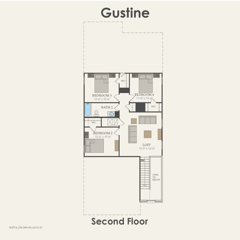 Second Floor 4 br / 2.5 ba