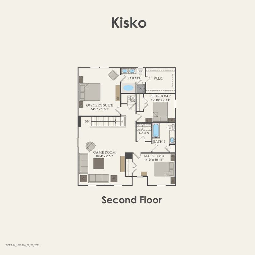 Second Floor 4 br / 3 ba
