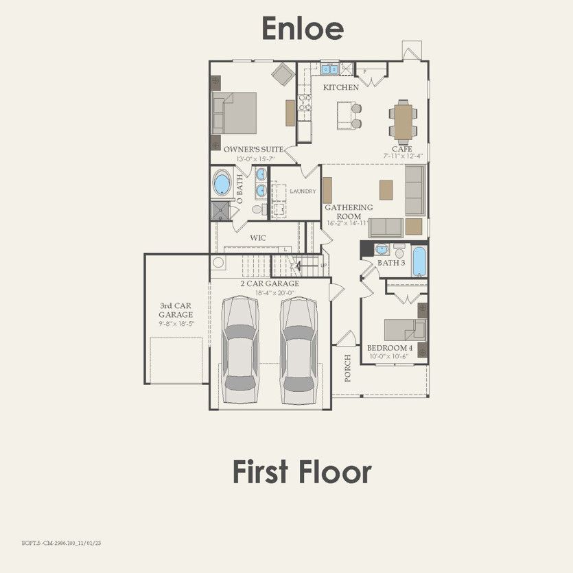 First Floor 5 br / 3 ba