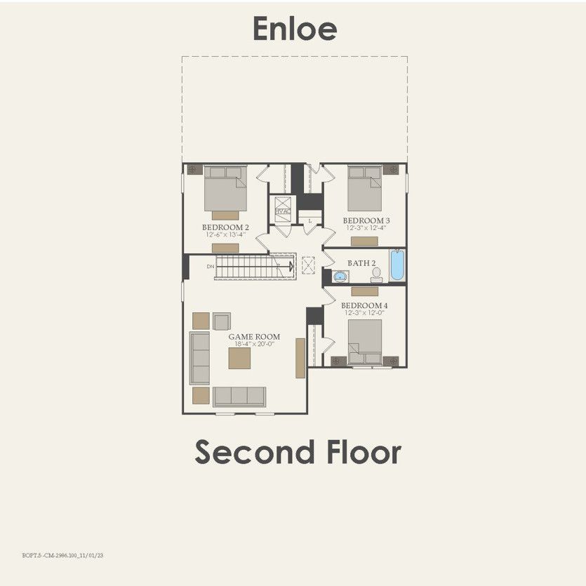 Second Floor 5 br / 3 ba