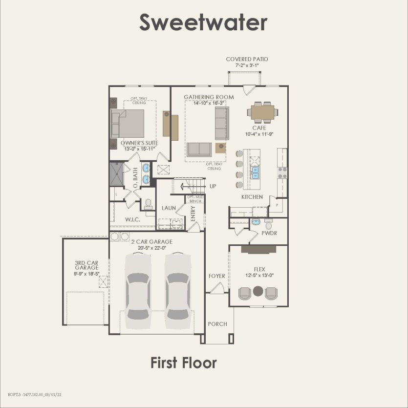 First Floor 4 br / 2.5 ba