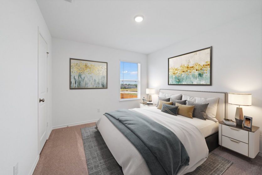 Virtually Staged Secondary Room