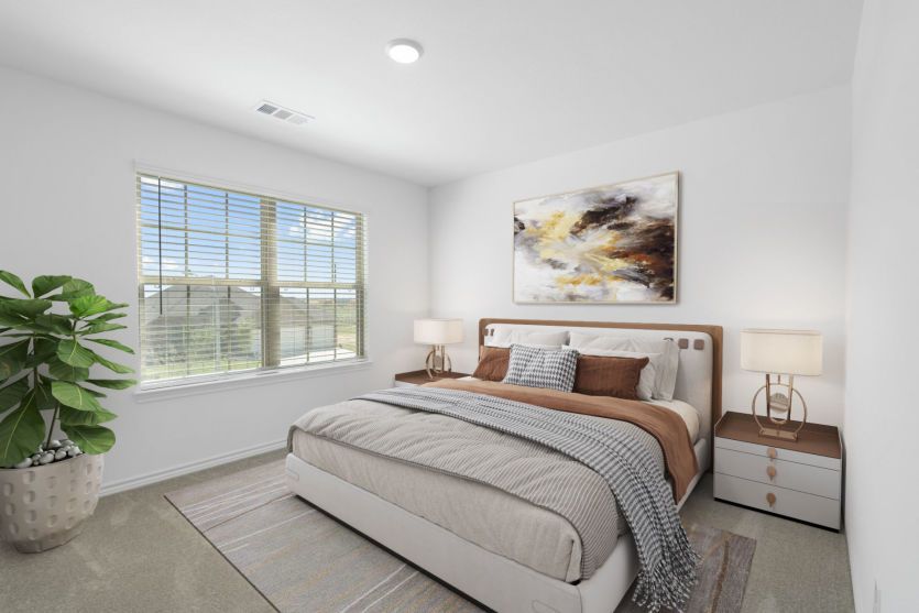 Virtually Staged Secondary Room