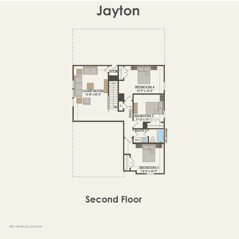Second Floor 4 br / 3.5 ba