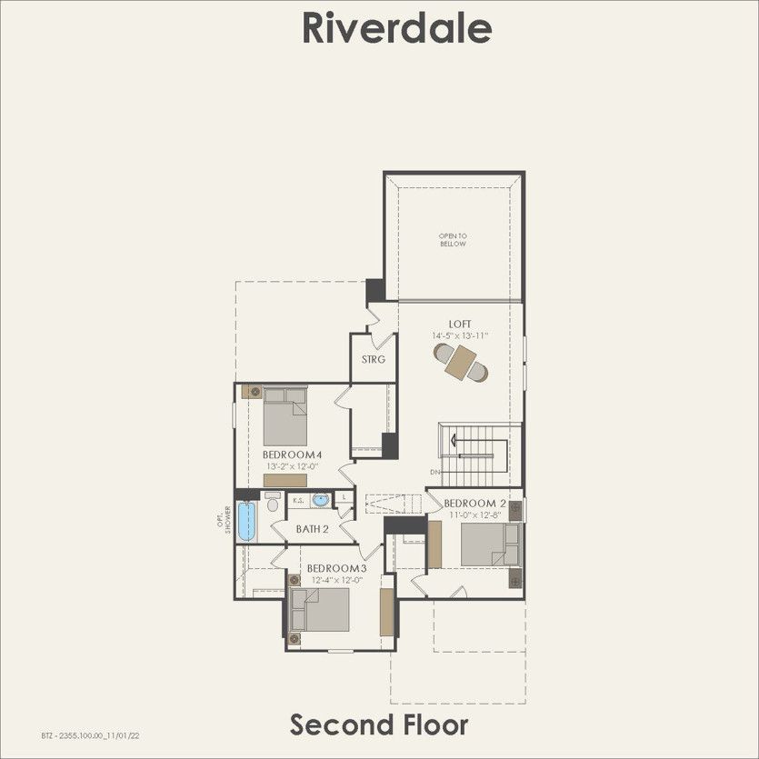 Second Floor 5 br / 4 ba