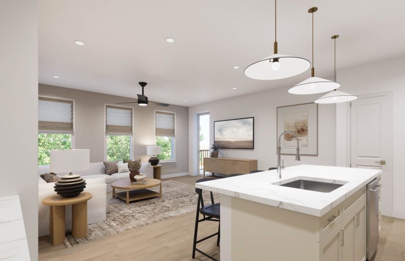 Natural Light Illuminates the Spacious Main Living Area