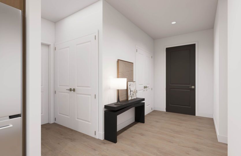 Foyer with Wall Space for a Console Table