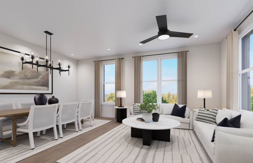 Gathering Room Opens to the Dining Room