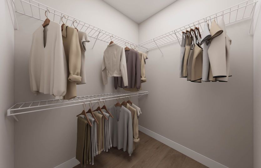 One of Two Walk-in Closets in Primary Suite