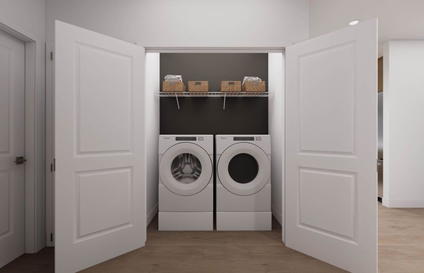 Laundry Room with Additional Storage