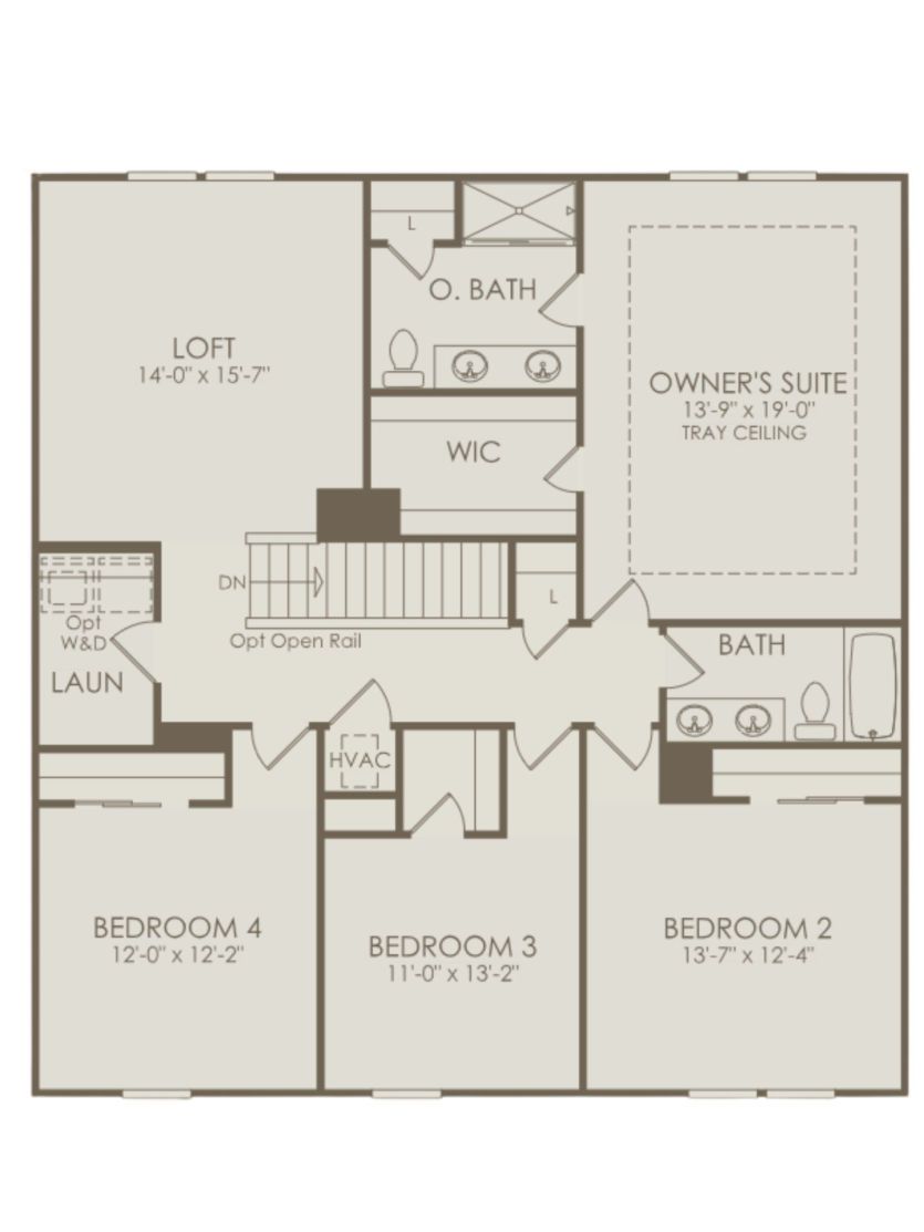 Second Floor 4 br / 2.5 ba