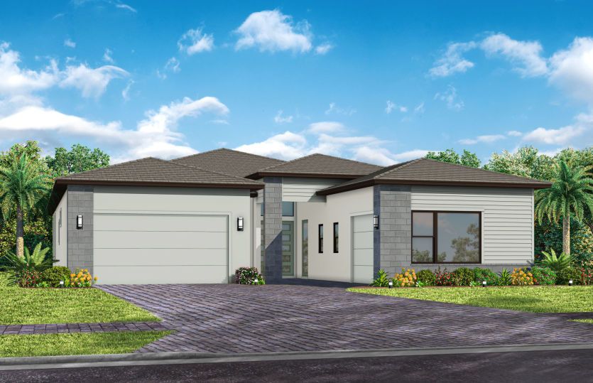 Exterior MD3 with optional stone