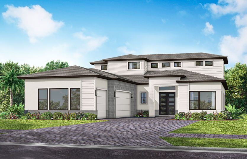 Exterior MD3 with optional stone