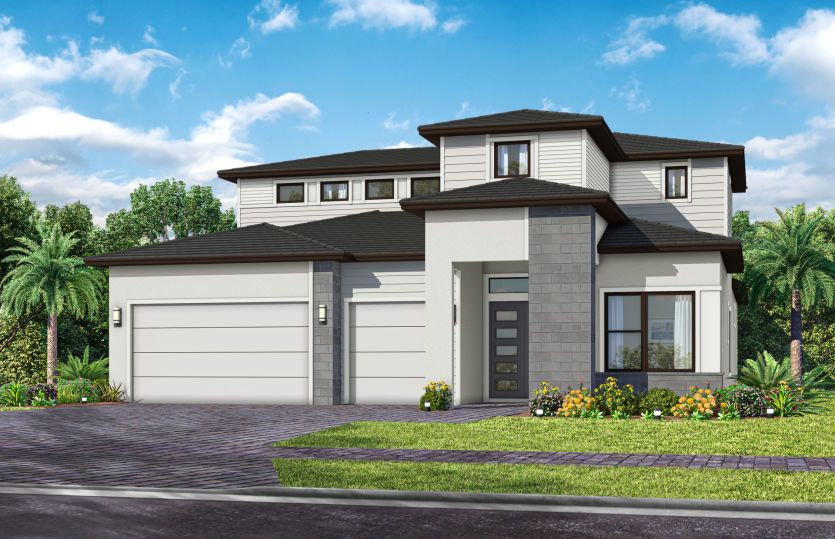 Exterior MD3 with optional stone
