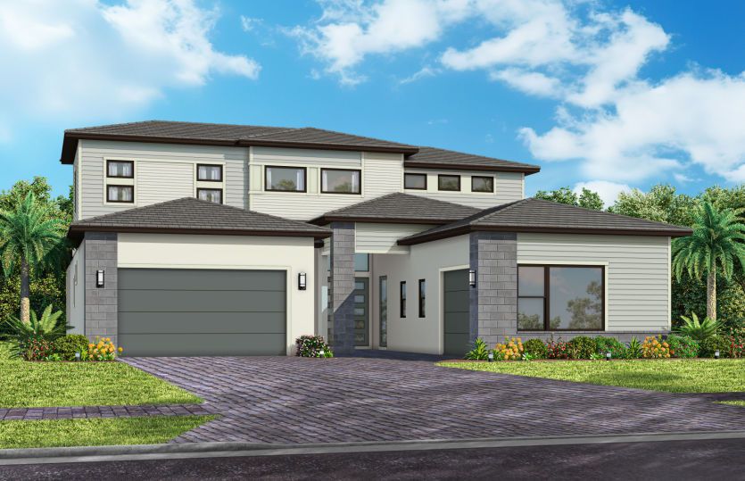 Exterior MD3 with optional stone