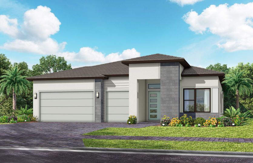 Exterior MD3 with optional stone