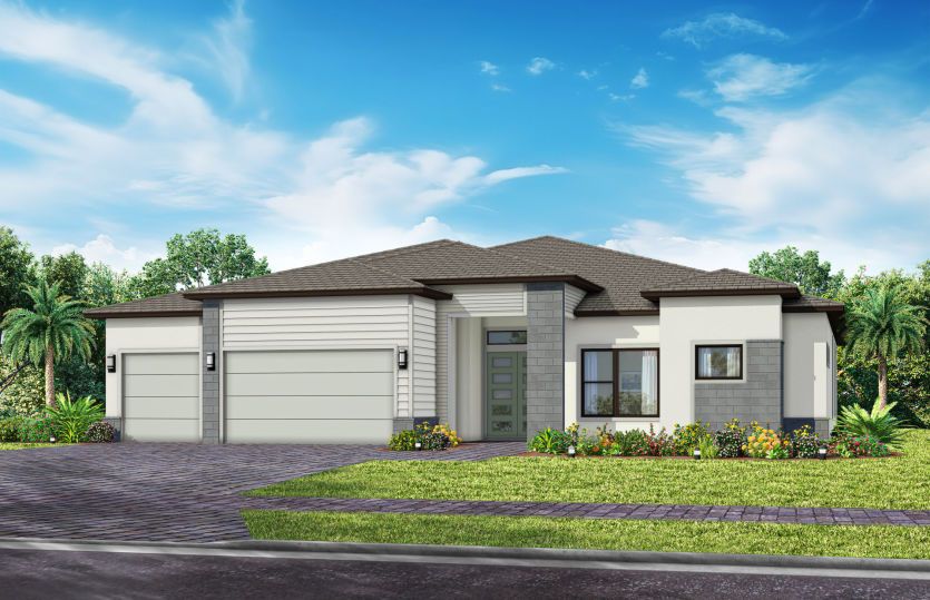 Exterior MD3 with optional stone