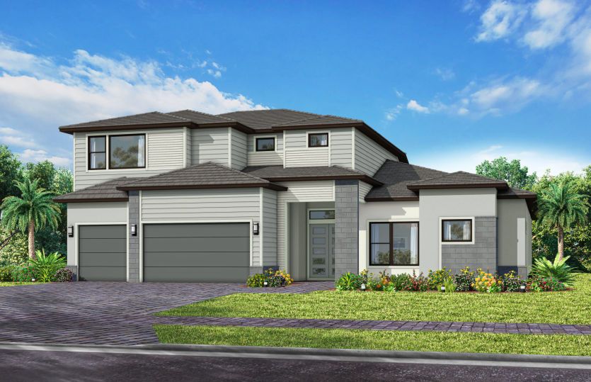 Exterior MD3 with optional stone