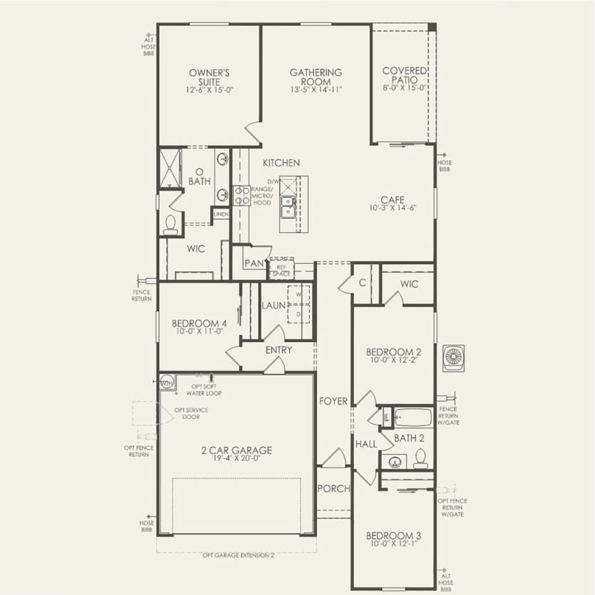 First Floor 4 br / 2 ba