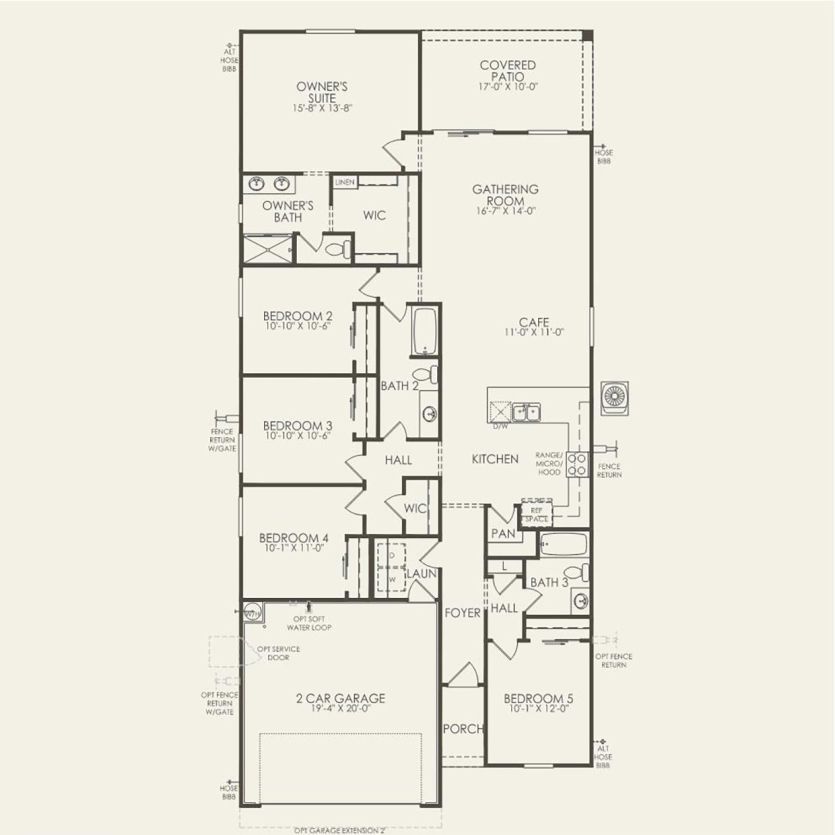 First Floor 5 br / 3 ba