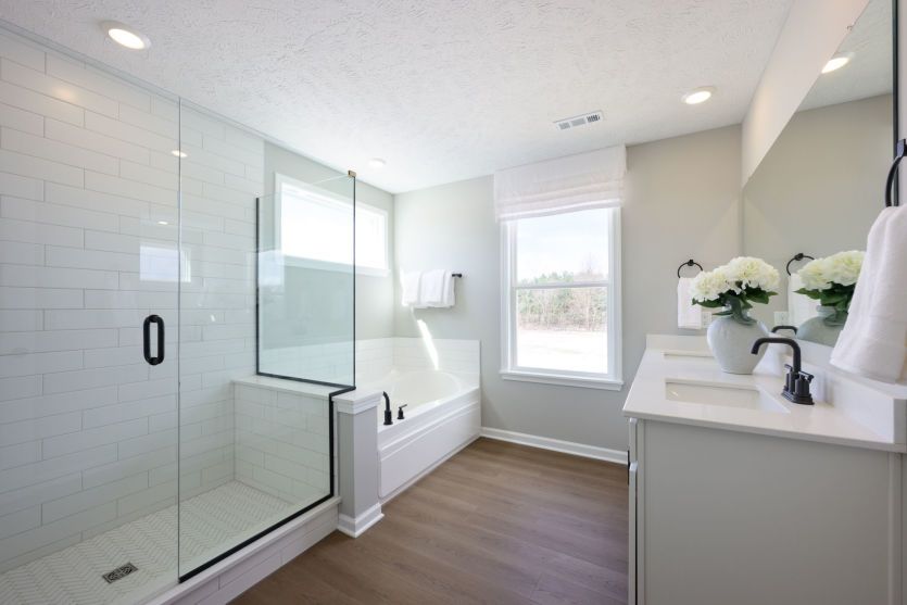 Double Bowl Vanity in Owner's Bath