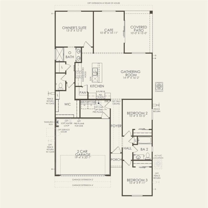 First Floor 3 br / 2 ba