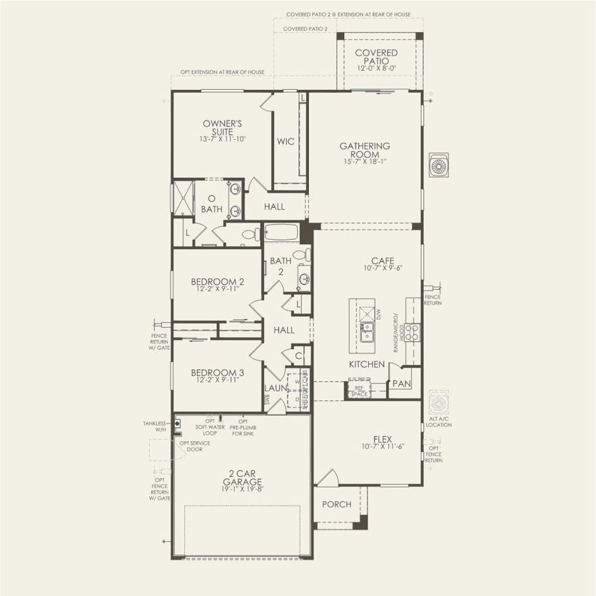 First Floor 3 br / 2 ba
