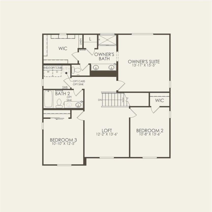 Second Floor 3 br / 2.5 ba