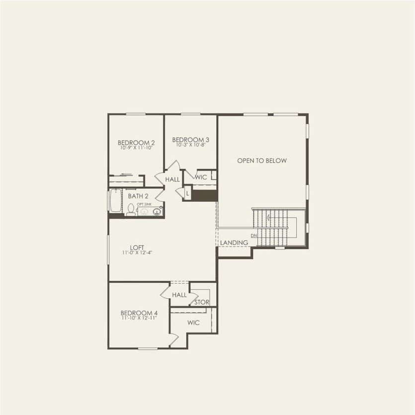 Second Floor 4 br / 2.5 ba