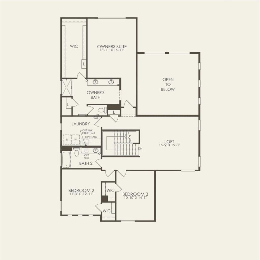 Second Floor 4 br / 3.5 ba