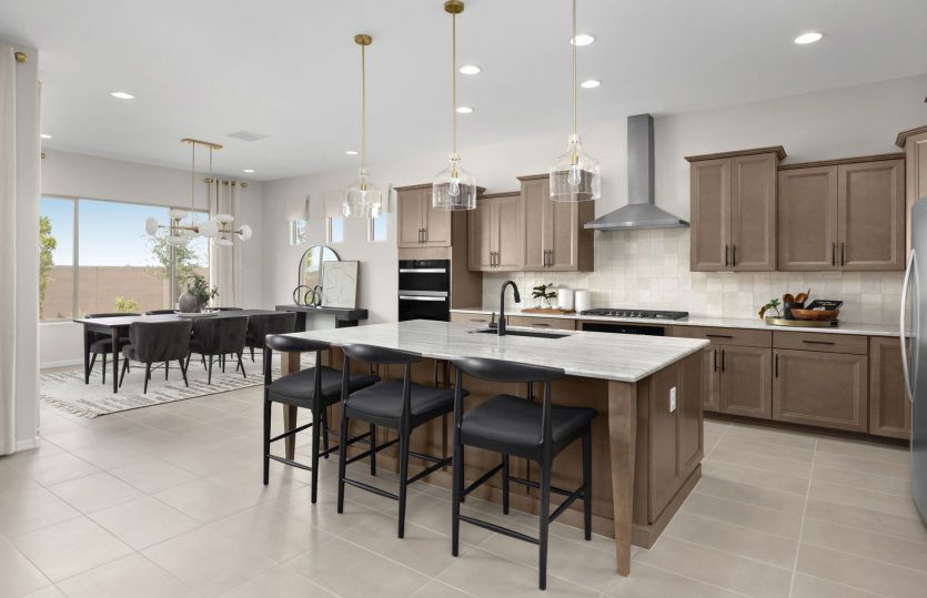 The beautiful Ravenna kitchen with designer details like an executive island and Chef Kitchen.