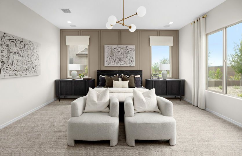 Oversized Owner's Suite in the Ravenna complete with bright windows and lots of space.