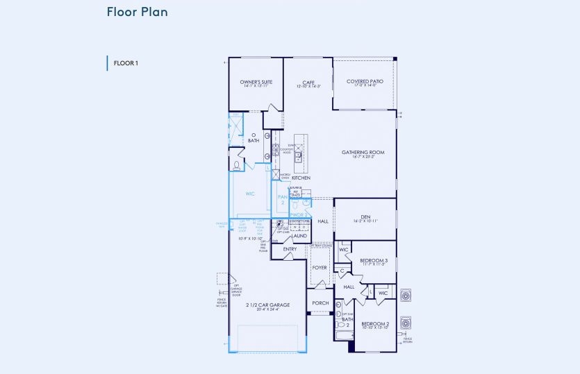 Parklane Floor Plan, Quick Move-In Home, Floor 1