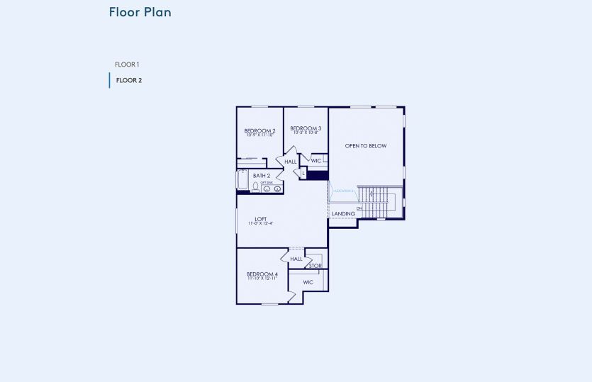 Prato Floor Plan, Quick Move-In Home, Floor 2