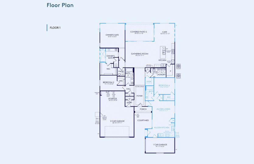 Coventry II Floor Plan, Quick Move-In Home, Floor 1