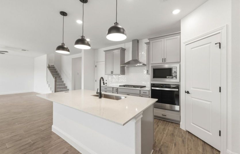 Open Kitchen with Island Bar Seating