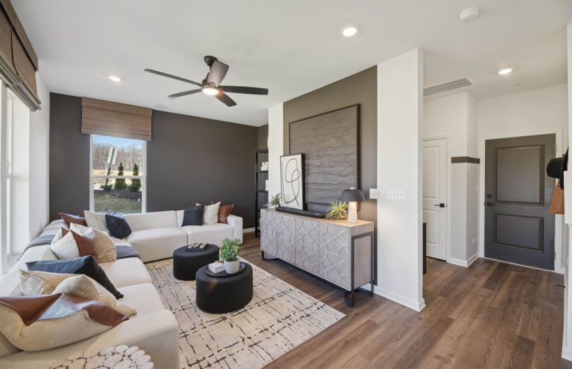 First Floor Recreation Room is Perfect for a Home Office or a Game Room