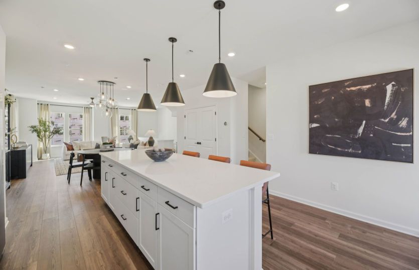 Rear Kitchen with Expansive Island