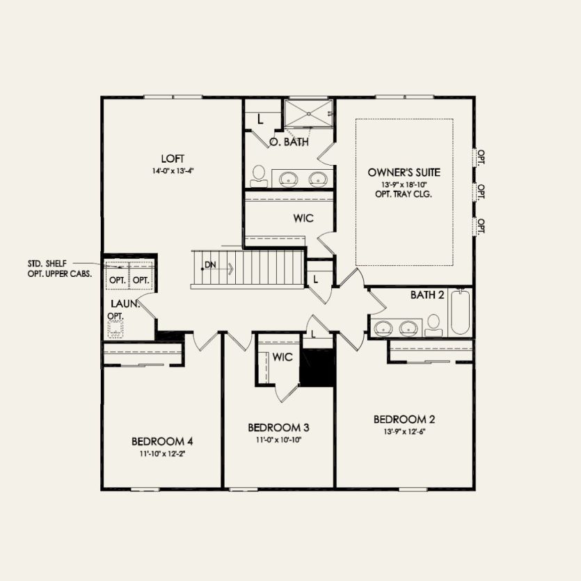 Second Floor 4 br / 2.5 ba