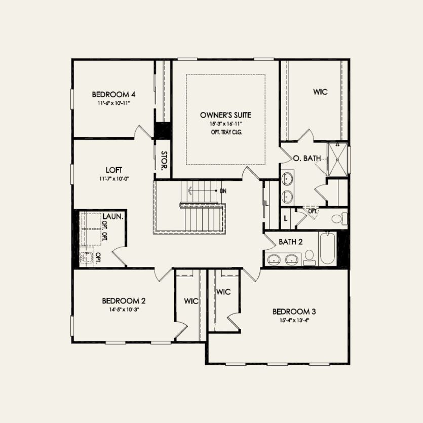 Second Floor 4 br / 2.5 ba