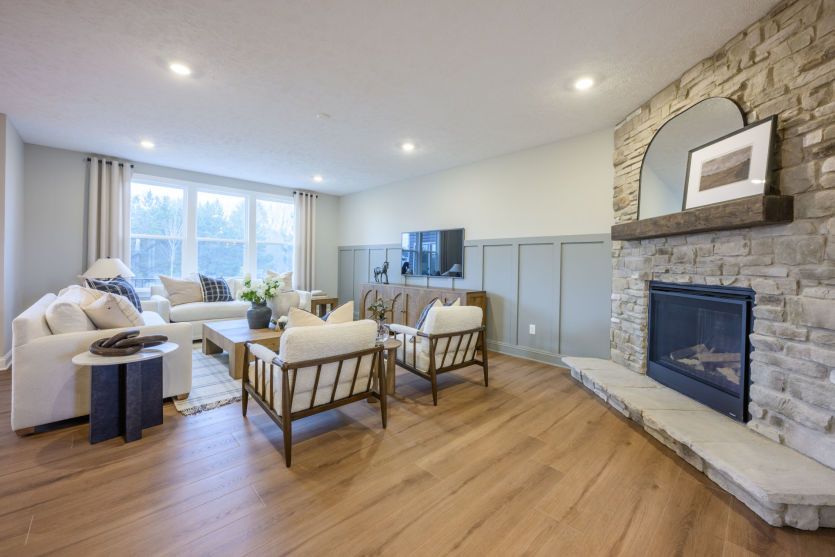 Cozy Gathering Room with Optional Fireplace