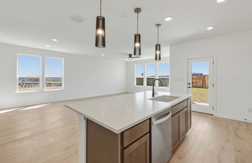 Kitchen Open to the Gathering Space