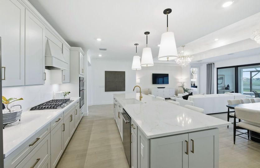 Kitchen with center island