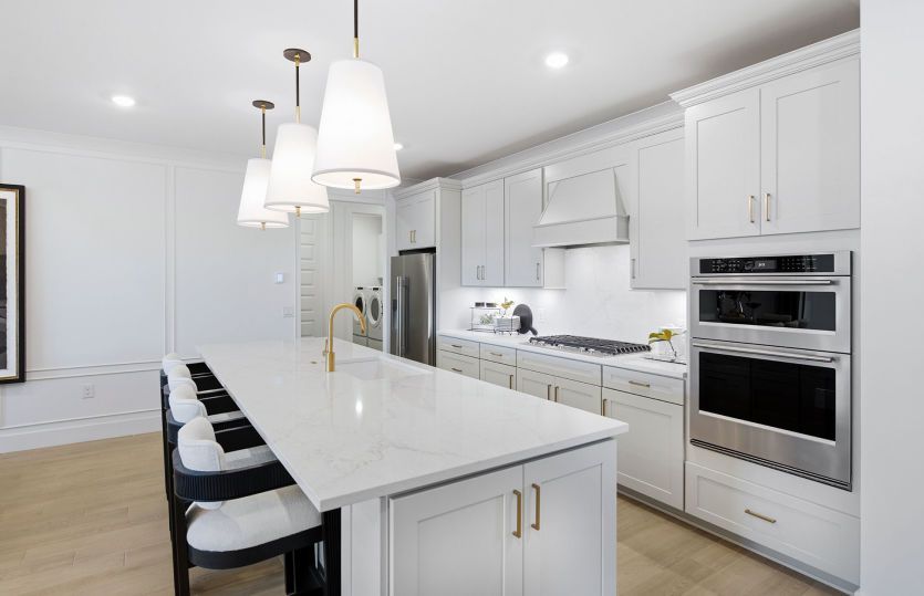 Kitchen with stainless steel appliances