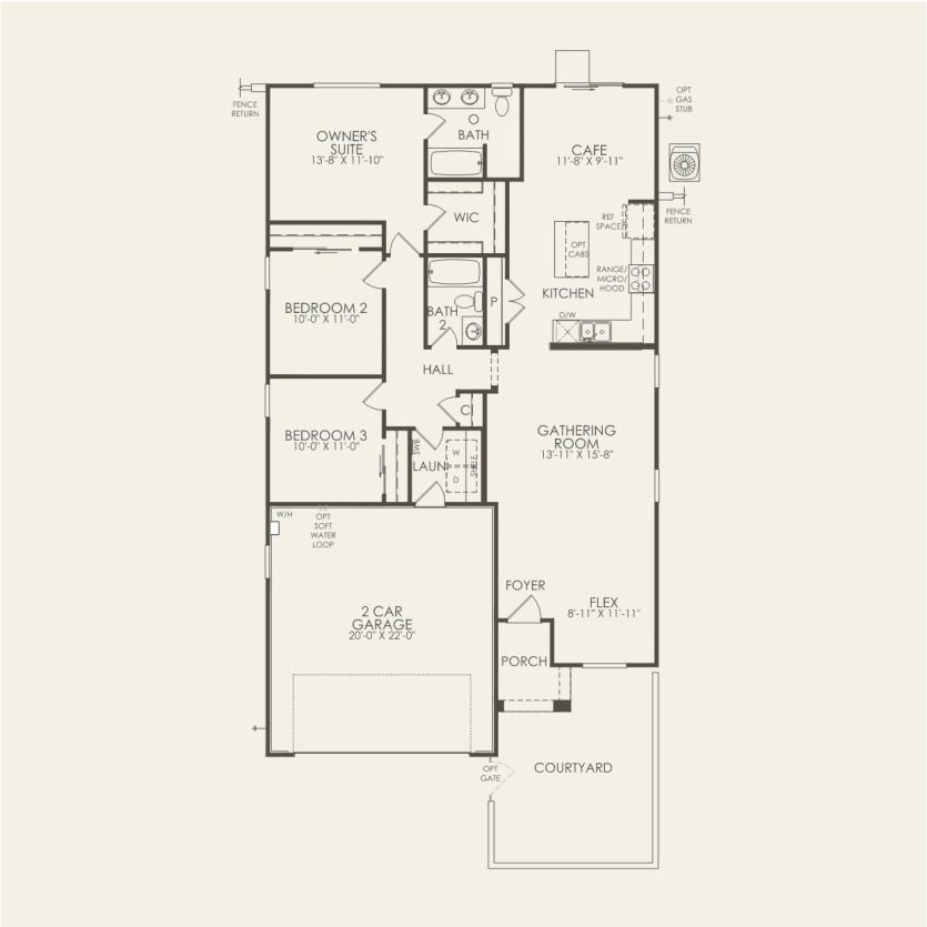 First Floor 3 br / 2 ba