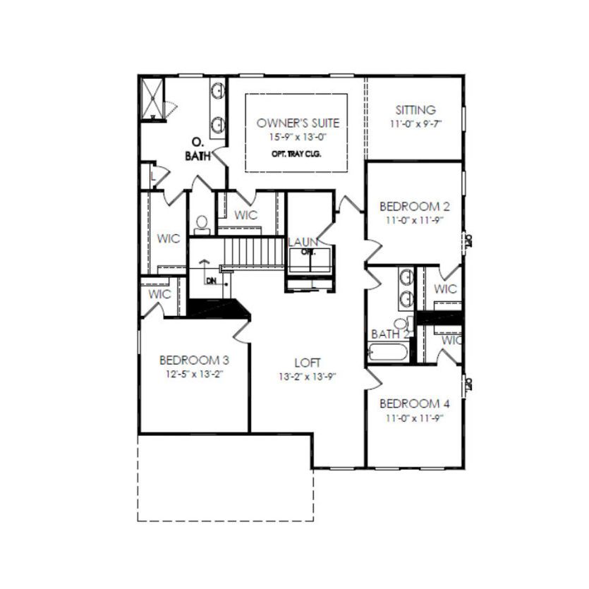 Second Floor 4 br / 2.5 ba