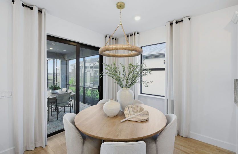 Cafe area located off the kitchen