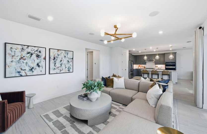 Open concept living area